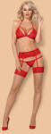 Obsessive 838-SEG-3 set 3-pcs red L/XL - primestars