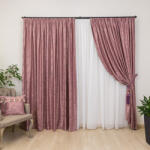 Hiko Set 2 draperii Hiko Imperial Garden roz, cu rejansa Premium, creion de 6, 5cm (10015100)