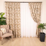  Set 2 draperii Hiko Chenille mustar, cu rejansa (10015830)