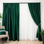 Hiko Draperie Hiko COMFY catifea verde smarald, cu rejansa, 1 bucata (100000511)
