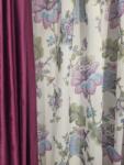 Hiko Perdea Hiko Pastel Flowers mov, cu rejansa (100004439)