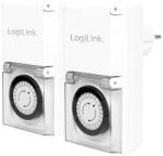 Logilink Mechanikus Időkapcsoló, IP44, Kültéri, 2 db