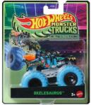 Mattel Masina Hot Wheels, Monster Truck, Glow In The Dark, Brilha Skelesaurus, JCG70
