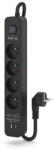 Kerg 4 Plug + 2 USB 3 m Switch (M02523)