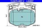ATE set placute frana, frana disc ATE 13.0470-4897.2 (13.0470-4897.2)