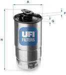 UFI filtru combustibil UFI 24.427. 00 (24.427.00) - centralcar
