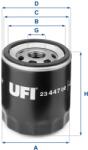 UFI Filtru ulei UFI 23.447. 00 (23.447.00) - centralcar