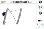 VALEO Mecanism actionare geam VALEO 850852 (850852) - centralcar