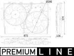 MAHLE Ventilator, radiator MAHLE CFF 551 000P (CFF 551 000P)