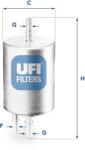 UFI filtru combustibil UFI 31.831. 00 (31.831.00) - centralcar