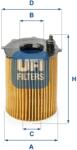 UFI Filtru ulei UFI 25.187. 00 (25.187.00) - centralcar