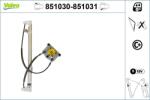 VALEO Mecanism actionare geam VALEO 851030 (851030) - centralcar