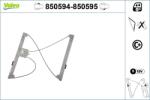 VALEO Mecanism actionare geam VALEO 850594 (850594) - centralcar