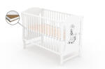 Vessanti Patut fara sertar VESSANTI Zuza Alb + Saltea Cocos 8 cm (EDIPFSVZA_S8) - toysforkids