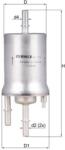 KNECHT filtru combustibil KNECHT KL 572 (KL 572) - centralcar