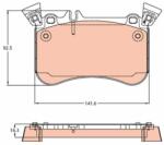 TRW set placute frana, frana disc TRW GDB2229 (GDB2229) - centralcar