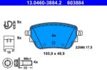 ATE set placute frana, frana disc ATE 13.0460-3884.2 (13.0460-3884.2) - centralcar