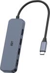 ISY USB 3.1 Type-C 4 in 1 Multiport adapter, 2x USB-A 2.0, 3.1, HDMI (IAD-1031) (IAD-1031)
