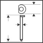 Bosch DA kartácsszeg, SK64-34 38G 2608200520 (2608200520)