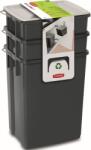 Keter BIOBOX 2x10L+6L szelektív hulladékgyűjtő szett, fekete 245948 (08993-840) (245948)