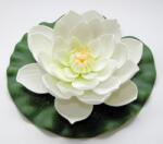 Velda lótusz virág, fehér 20cm (123667) (33579)
