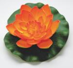 Velda lótusz virág, narancs 20cm (123671)