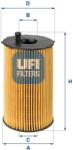 UFI Filtru ulei UFI 25.066. 00 (25.066.00) - centralcar