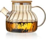 Quasar & Co Teáskanna, Quasar &Co. , tea/kávétál szűrővel és fedéllel, 950 ml, boroszilikát/bambuszüveg, borostyán (43041247)