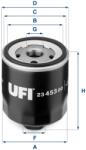 UFI Filtru ulei UFI 23.453. 00 (23.453.00) - centralcar