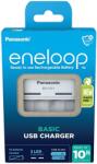 Panasonic eneloop USB akkumulátor töltő, 4db AA-AAA ceruza-mikro akkumulátorhoz, üres (BQCC61USB-N) (BQCC61USB-N)