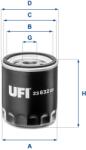 UFI Filtru ulei UFI 23.632. 00 (23.632.00) - centralcar