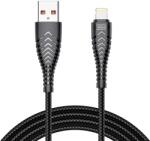VEGER adat- és töltőkábel iPhone-hoz, USB-Lightning, 2, 4A, 1, 2 m, fekete