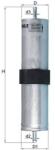 MAHLE Filtru De Carburant Bmw Mini (kl 477)