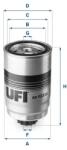 UFI filtru combustibil UFI 24.123. 00 (24.123.00) - centralcar