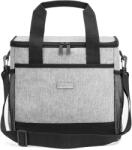 Zagatto Hőszigetelt pikniktáska, Zagatto® Alaska, szürke, 15L, 27x21x27, 5 cm, Vízálló, Könnyen tisztítható, Összecsukható, Állítható és levehető vállpánt, Viheti túrákra és zöld füvön, ZG887 (ZG887)