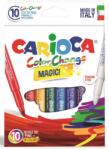 CARIOCA lavabila, varf gros 6mm, 9 culori+1 magic marker/cutie, CARIOCA Color Change (CA-42737)