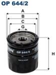 FILTRON Filtru ulei FILTRON OP 644/2 (OP 644/2) - centralcar