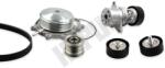 HEPU Pompa apa + Set curea transmisie cu caneluri HEPU PK15130 (PK15130) - centralcar