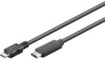 PremiumCord Kábel USB 2.0, USB-C - Micro-B, M/M, 1m, fekete (KU31CB1BK) (KU31CB1BK)