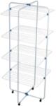 Mercaton függőleges ruhaszárító kerekeken, összecsukható, 4 szint, rozsdamentes acél, 70 x 8 x 170 cm (MGH-3213) Ruhaszárító
