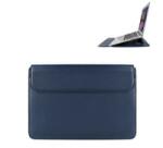 DEVIA tok fekvő, bőr hatású LAPTOP/NOTEBOOK/TABLET (univerzális, asztali tartó, ultravékony, 16' méret) SÖTÉTKÉK (GP-165960) (GP-165960)