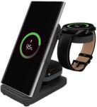 FIXED 3in1 Vezeték nélküli asztali töltőállvány Samsung fekete (FIXPOS-SA-BK)