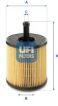 UFI Filtru ulei UFI 25.197. 00 (25.197.00) - centralcar