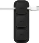 UNIQ Pod Mag mágneses kábelrendező + alap sötétszürke/ faszén sötétszürke