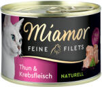 Miamor 6x156g Miamor Naturelle Feine Filets nedves macskatáp - Tonhal & rákhús