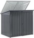 UNIPRODO Kukatároló - fém - 2 szemeteshez (240 l) - zárható (UNI_SHED_02)