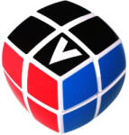 Verdes Innovation S. A. 2x2 versenykocka, fehér, lekerekített, matrica nélküli (00-0029)