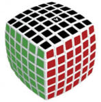 Verdes Innovation S. A. 6x6 versenykocka- fehér alapszín, lekerekített forma (00-0060)