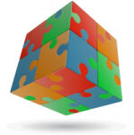 Verdes Innovation S. A. 2x2 versenykocka-egyenes forma, Puzzle minta (matrica nélküli) (00-0113) - reflexshop