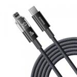 Baseus Cablu Date si Incarcare USB-C - Lightning Baseus Display 2 P10382703121-01, 20W, 2m, Negru